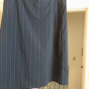 Pinstripe suit skirt